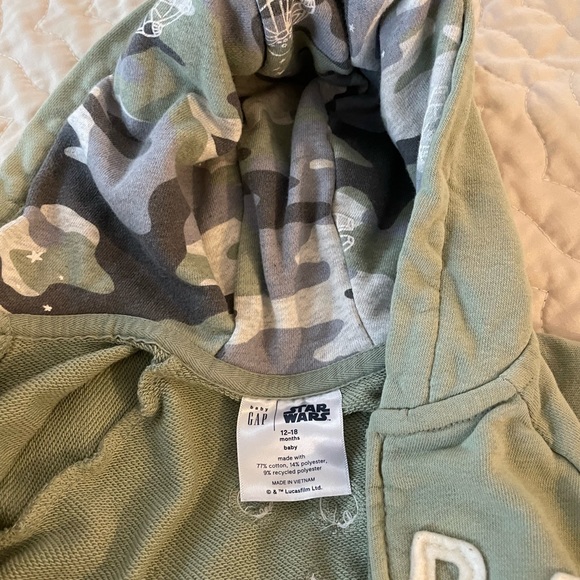 Gap baby yoda baby hoodie - Picture 3 of 5